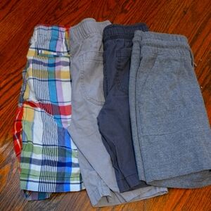 Kids Multi-Color Plaid and Gray Shorts Bundle.. Size 8